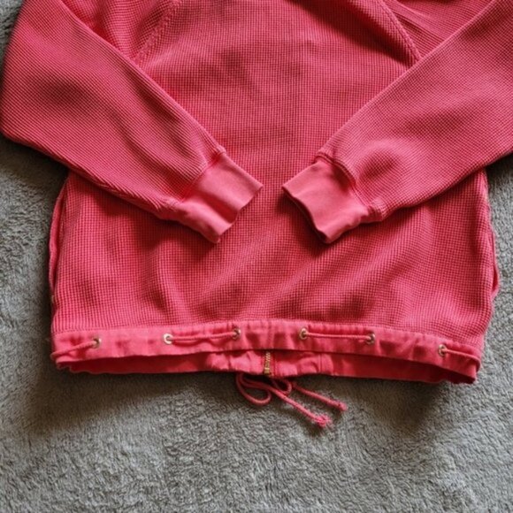 Juicy Couture coral waffle knit hoodie size medium - Picture 7 of 15